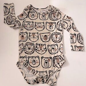 Little Sleepies Neutral Animal Bodysuit
